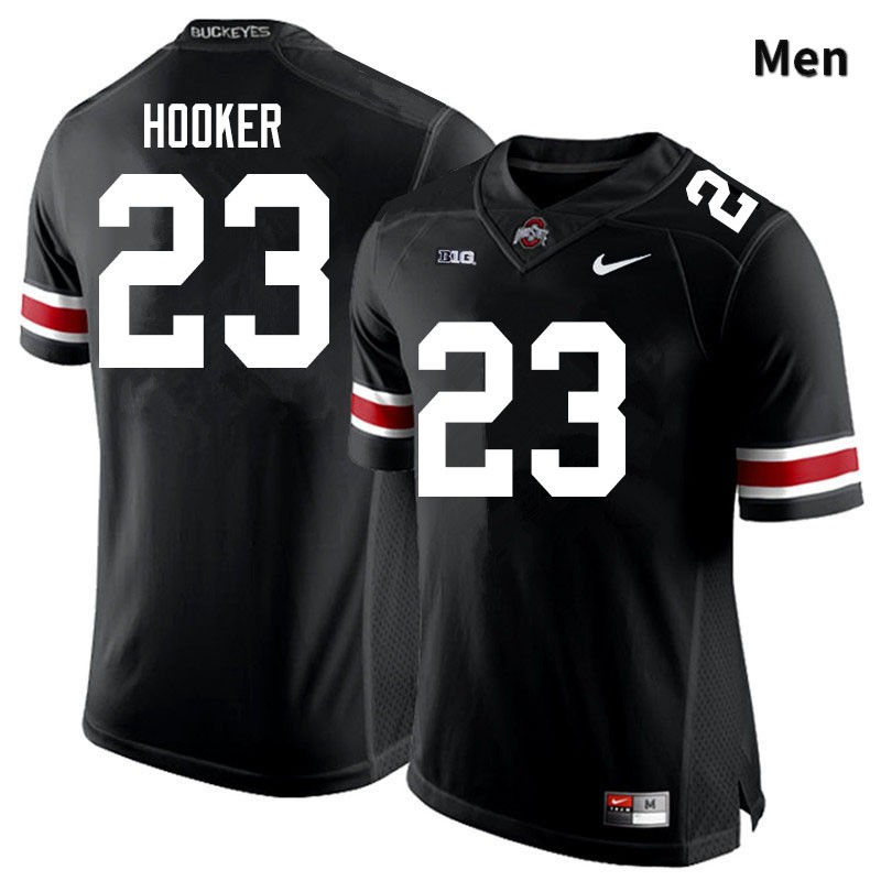 Ohio State Buckeyes Marcus Hooker Men's #23 Black Authentic Stitched College Football Jersey